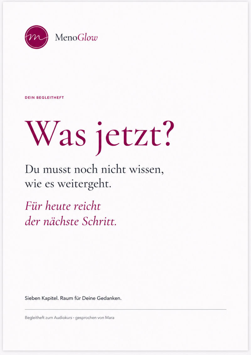 Titelseite des Begleithefts zum Audiokurs „Was jetzt?“