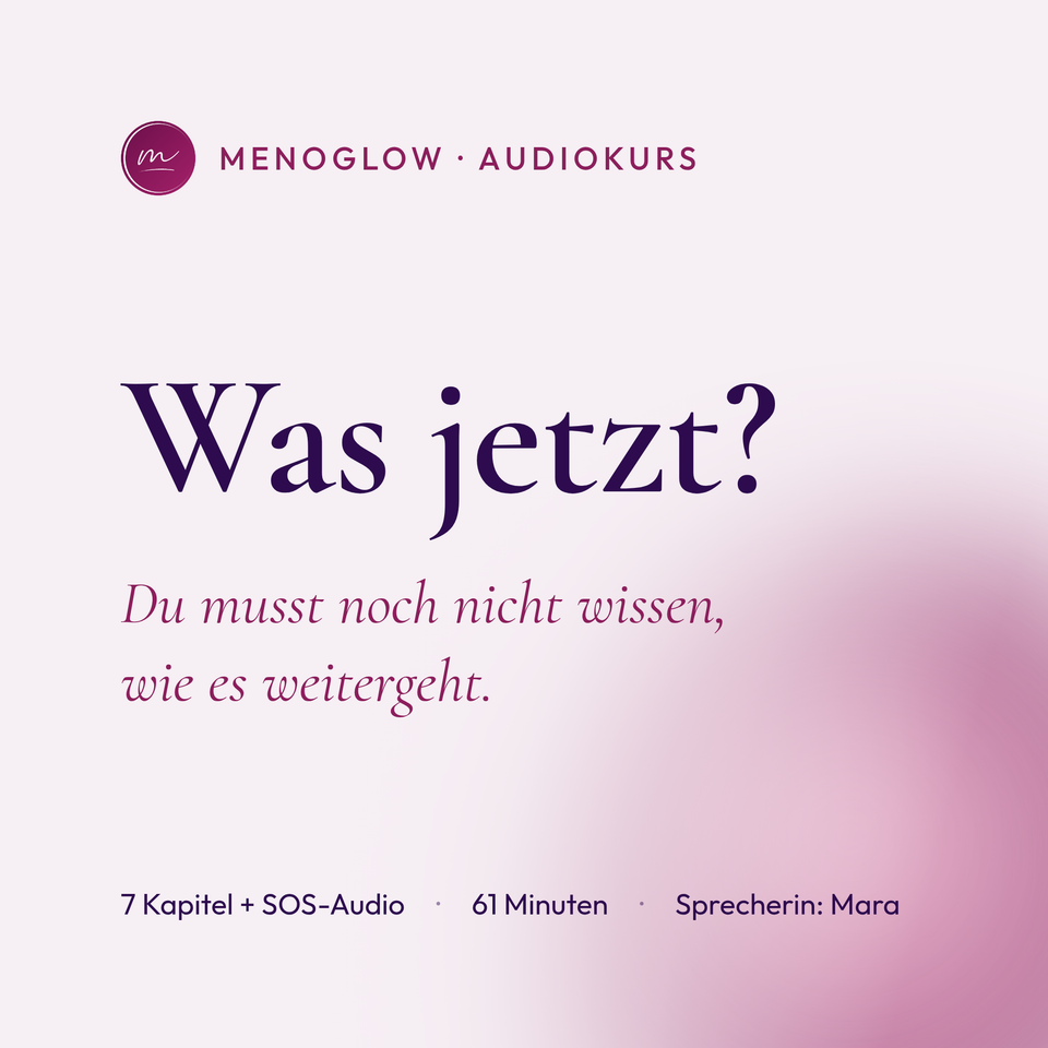 Kurs-Cover „Was jetzt?“ – Audiokurs von MenoGlow